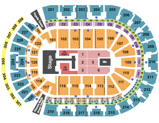 Nationwide Arena Teddy Swims Seating Chart